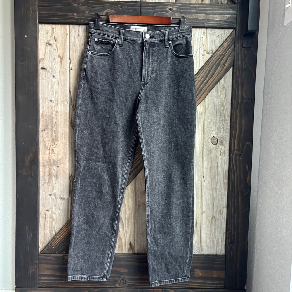 Abercrombie & Fitch black The Mom High Rise jeans size 27